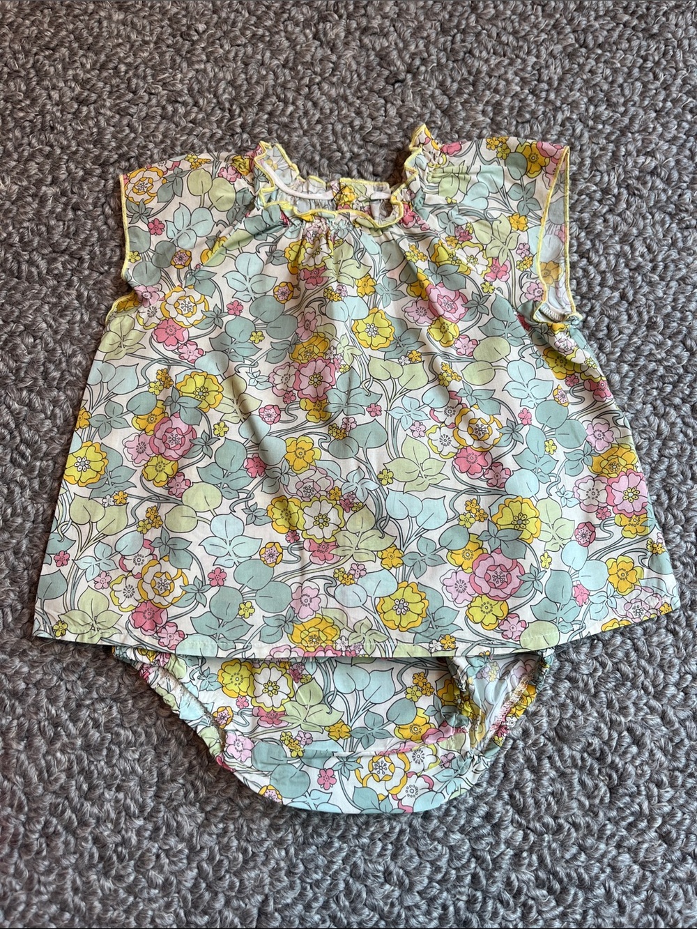Bonpoint Floral Matching Set - Yellow, Pink & Mint